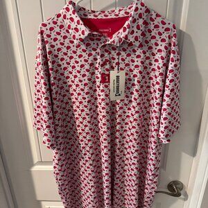 Bogey Bros NWT PINK TACO Performance Golf Polo 3XL